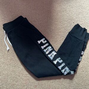 VS PINK black sweatpants